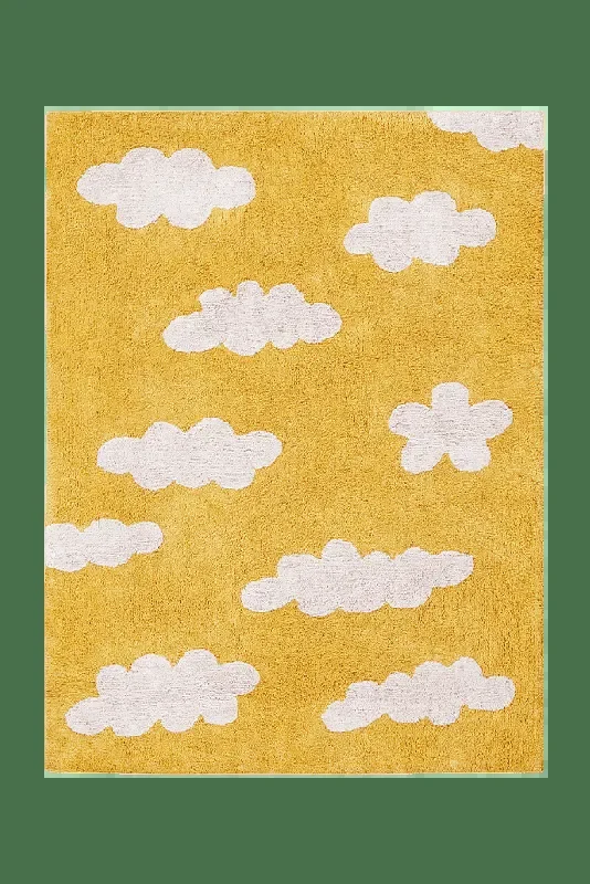 Washable Rug Clouds Mustard – Clouds