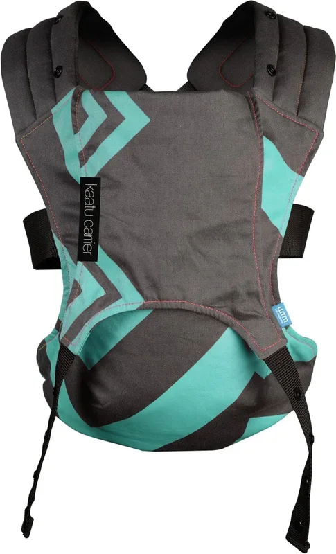 We Made Me Venture+ 2 in 1 Toddler Carrier – Mint Grey Black Zigzag