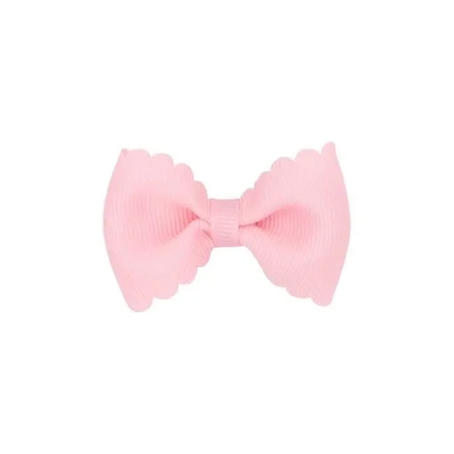 Wee Ones Tiny Scalloped Edge Grosgrain Bowtie