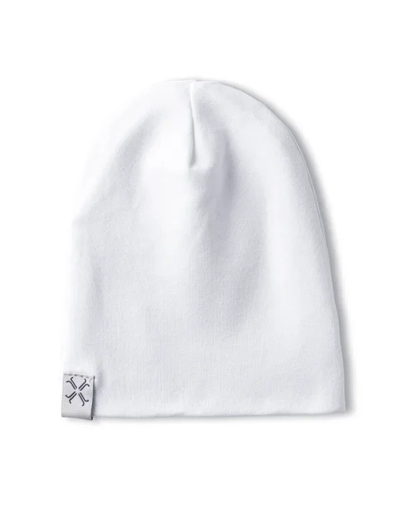 White Winter Knit Beanie