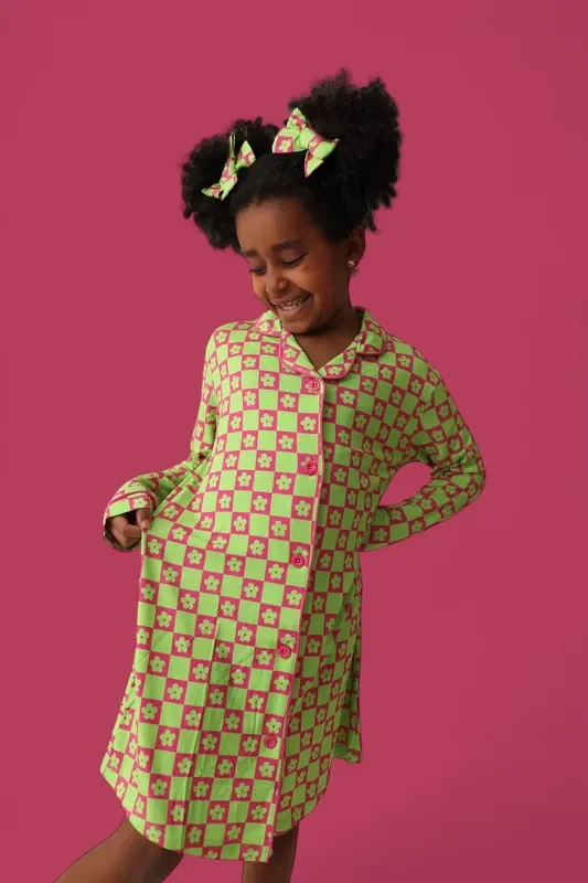 Wild Daisy Checkers Girl’s Dream Gown