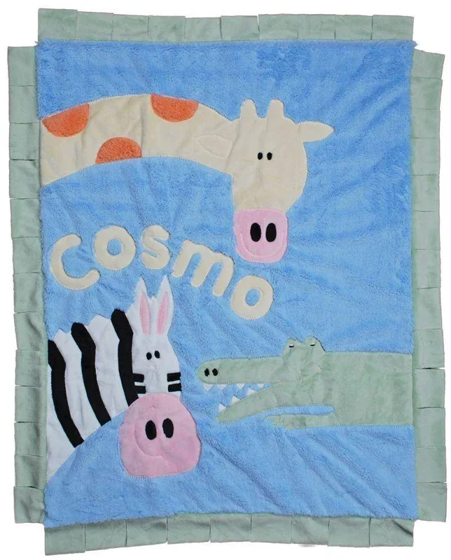 Wild Party Boogie Baby Crib Blanket with Flange