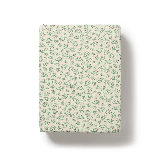 Wilson & Frenchy Periwinkle Organic Bassinet Sheet