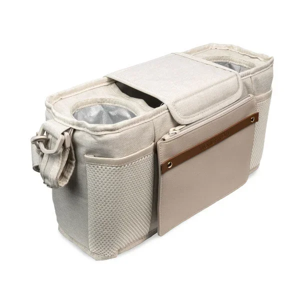 Wonderfold Parent Console com 2 porta-copos isolados – Bege