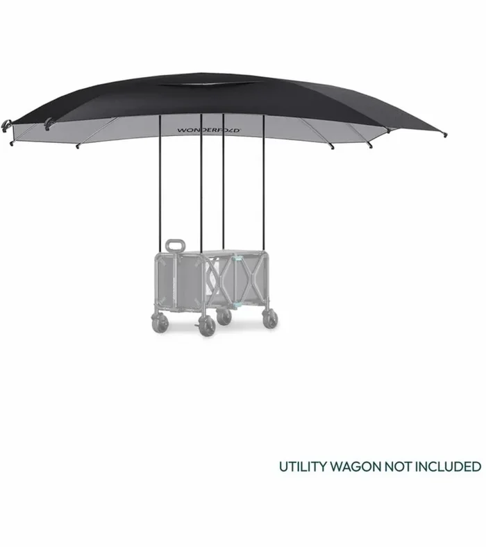 WONDERFOLD S5 Convertible Utility Wagon Canopy – Black