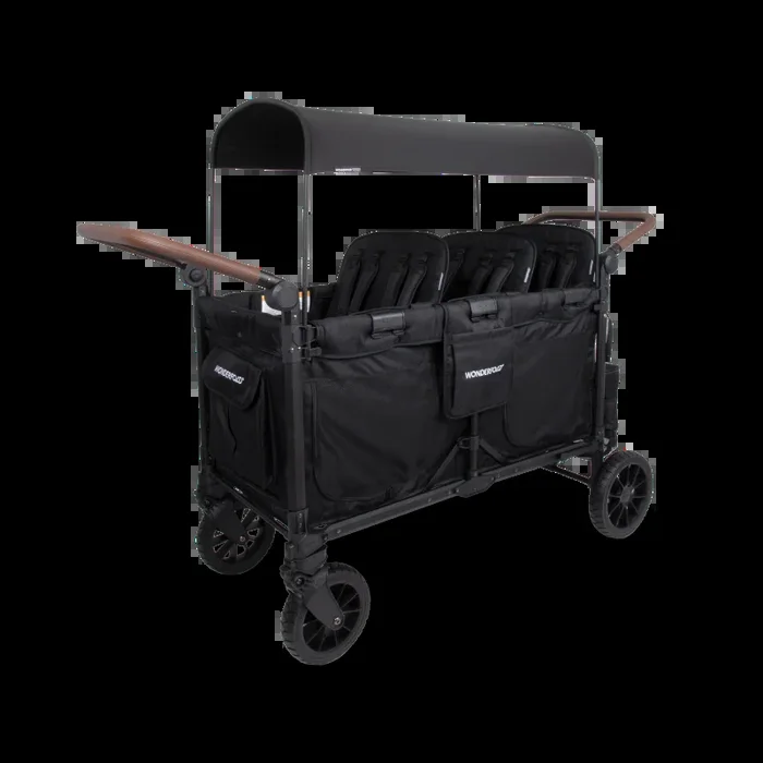 WonderFold W6 Luxe Pro Stroller Wagon – Black