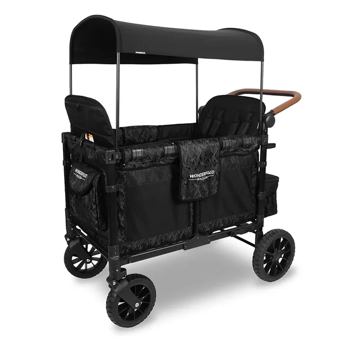 Wonderfold Wagon W4 Luxe Quad Stroller Wagon – Black Camo – OPEN BOX