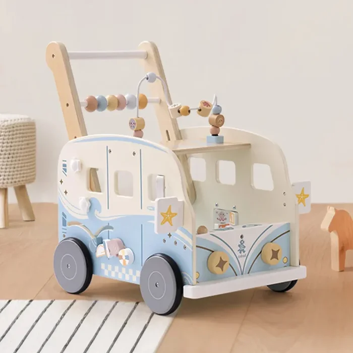 Wooden Baby Push Walker – Vacation Bus
