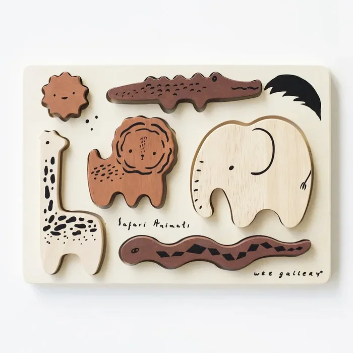 Wooden Tray Puzzle – Safari Animals