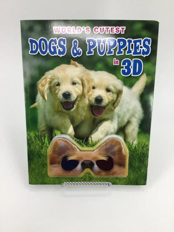 World’s Cutest Dogs & Puppies in 3D Paperback Book