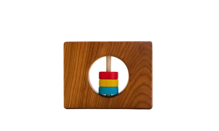 Wyoming State Wooden Baby Rattle™