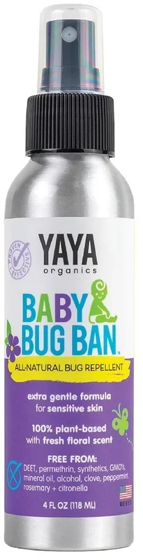 Yaya Organics Baby Bug Ban Repellent Spray – 4 oz