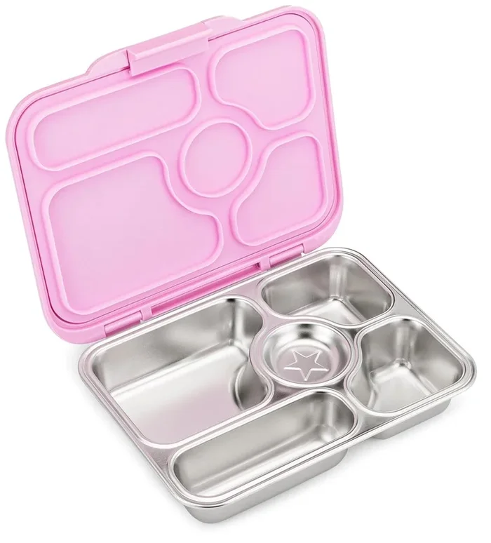 Yumbox Leakproof Bento Lunchbox, Presto Stainless Steel – Rose Pink