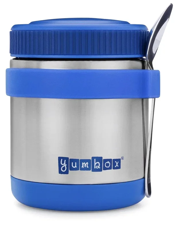 Yumbox Zuppa Stainless Steel Thermal Food Jar & Spoon, 14oz – Neptune Blue