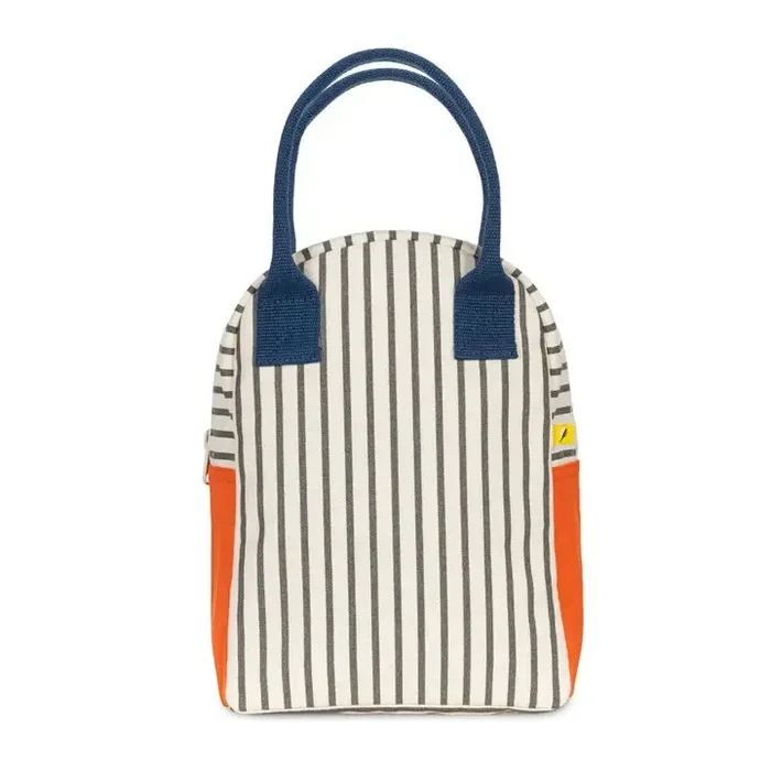 Zipper Lunch Bag – Pencil Stripe Nautical