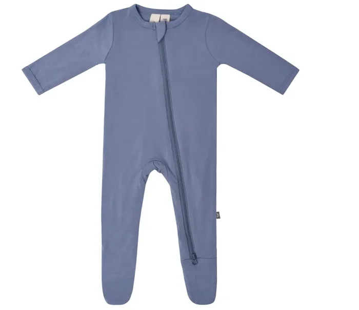 Zippered Footie | Slate