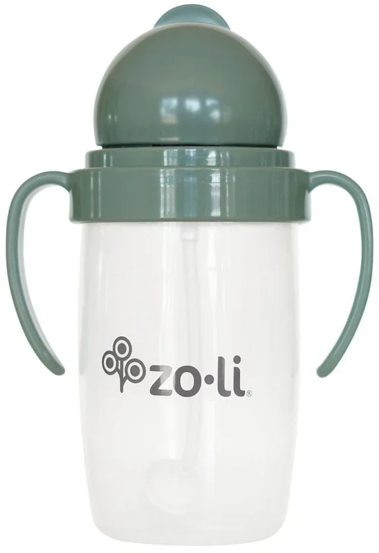 Zoli Bot 2.0 Weighted Straw Sippy Cup, 10oz – Spruce Green