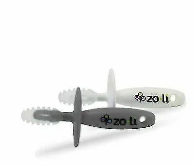 Zoli Chubby Gummy Teether Set – Grey / White