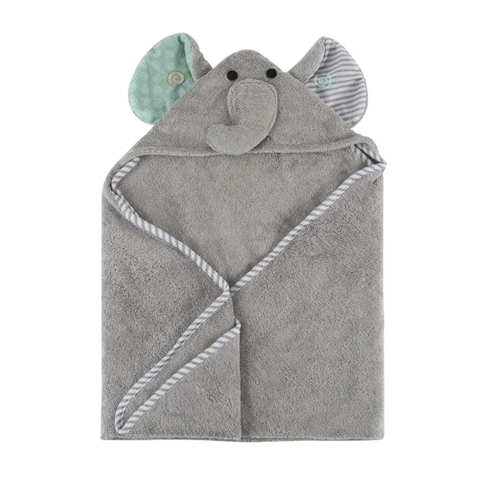 ZOOCCHINI Baby Snow Terry Hooded Bath Towel (0-18M) – Elle Elephant