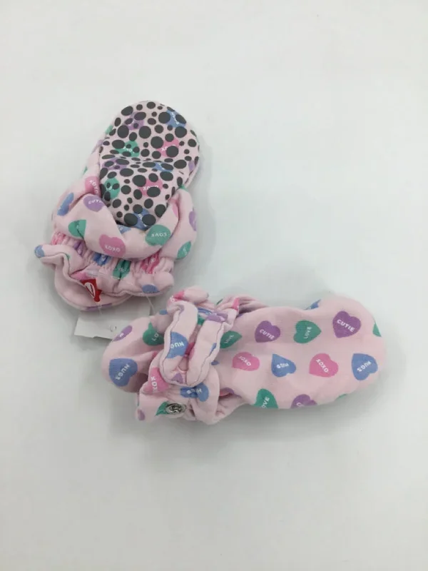 Zutano Child Size 18 Months Pink Valentine’s Day Baby Shoes