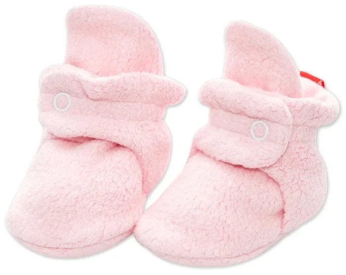 Zutano Cozie Fleece Baby Bootie – Baby Pink, 3m