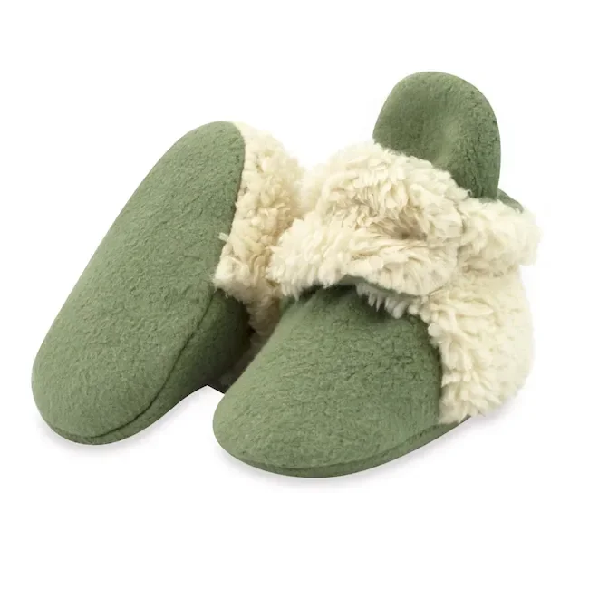 Zutano Cozie Fleece Furry Lined Booties